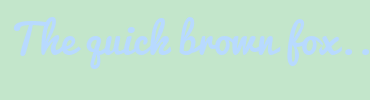 Image with Font Color B8DAFF and Background Color C3E6CB